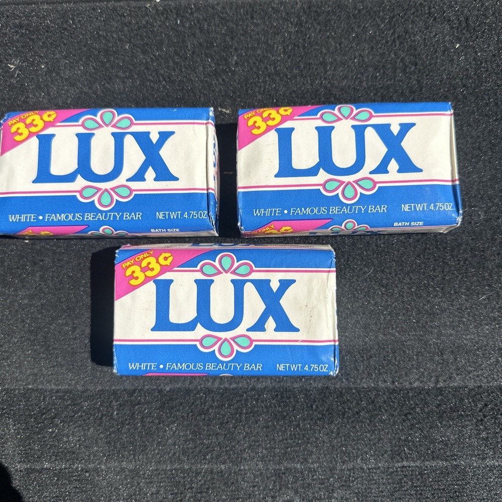 Vintage Lux Pure Beauty‎ Bar Soap Lot Of 3